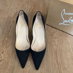 Christian Louboutin Decoltissimo Crepe Pumps Heels